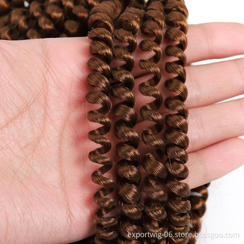 Wholesale Price Synthetic Braiding Hair Ombre  Color Women Spring Twist Crochet Braid Hair Extension 8 inch Spring Twist Hair